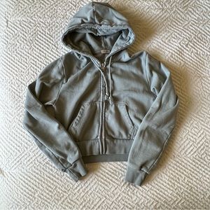 John Galt Pale Green Crystal Hoodie